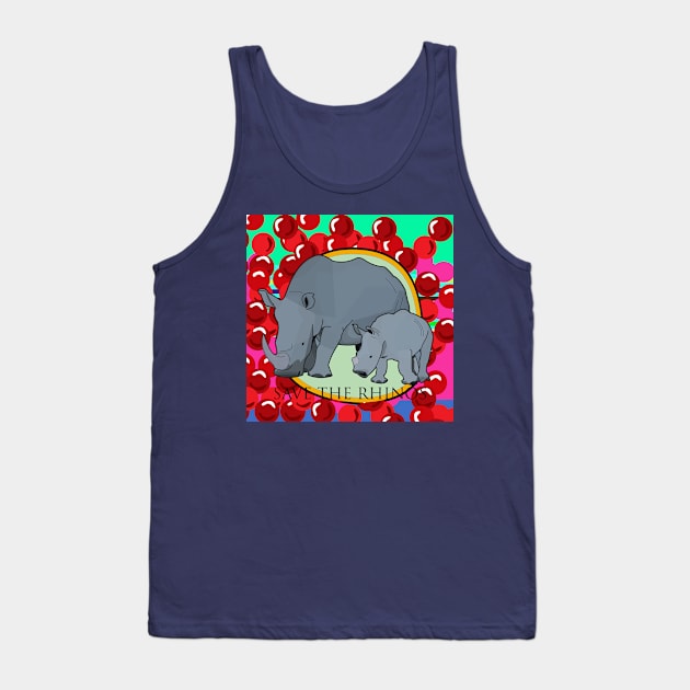 Save the Rhinos Tank Top by momomoma